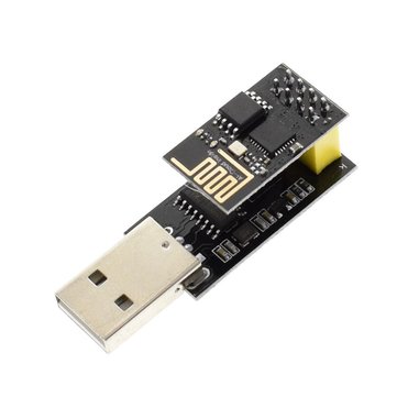 Geekcreit® ESP8266 ESP01 WIFI Alıcı Kablosuz Modülü + USB ESP8266 Seri Adaptöre Kablosuz WIFI Develoment Kurulu 