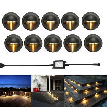 10pcs Led Deck Step Stair Light Garden Outdoor Landscape Yard 10pcs Led Deck Step Stair Light Garden