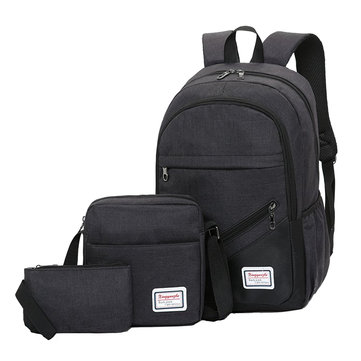 En À Pcs Sac Portable D'ordinateur Toile 3 Cross Dos D'école BWdCxroe