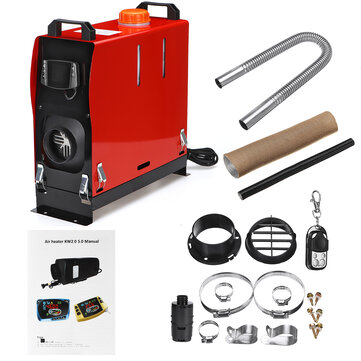 الكل في One وحدة 8kw 12 فولت سيارة أداة التدفئة الديزل سخان الهواء مفرد هول lcd مراقب وقوف السيارات أدفأ لسيارة شاحنة حافلة قارب rv