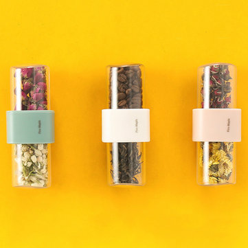 火災メープル75ミリリットルコーヒー収納ボックス茶キャンディオーガナイザーシールコンテナーピルケースポータブルキャンプピクニック旅行