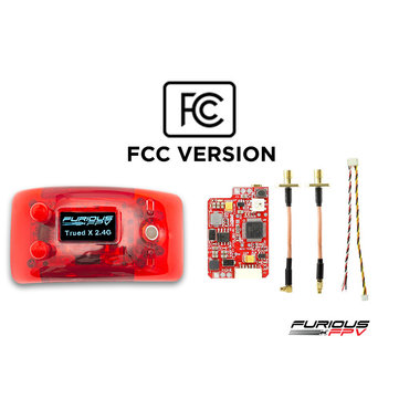 FuriousFPV 2.4Ghz FCC Combo TrueD-X +VTX Long Rang.e 2.4G Clarity Redefined Diversity Receiver for Fatshark HD O Dominator V1 V2 V3 FPV Goggles