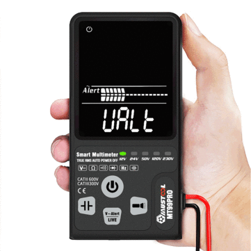 MUSTOOL MT99PRO Dual Mode Voltage Detection Intelligent True RMS Multimeter Voltage Detect Indicator Fully Auto-Range with Ultra-large EBTN LCD Screen