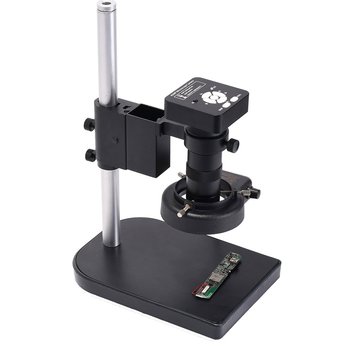 HAYEAR 41MP 2K 1080P 60FPS 100X 56 LED HD USB2.0 Industrial Electronic Digital Video Soldering Microscope Camera Magnifier with Stand for Phone PCB THT Reparing