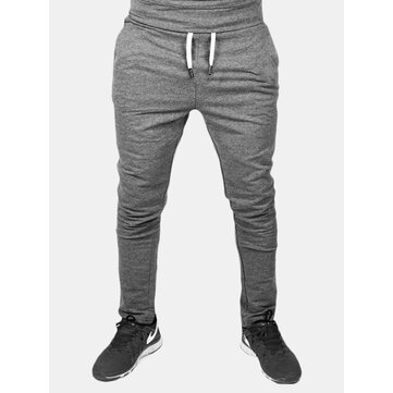 Jogger de cordão com ajuste casual Calças