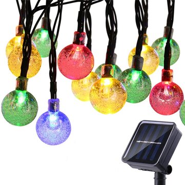 5m Outdoor Solar Powered 20 Led Bulb String Light Garden Holiday Led Bulb String Light Garden Holiday