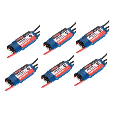 6 PCS SURPASS Hobby V2 60A Brusheless RC ESC 5.5V/5A BEC 2S-6S for RC Airplane Drone Fixed Wing Quadcopter