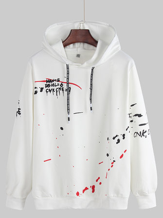 Męska bluza ze sznurkiem z kapturem