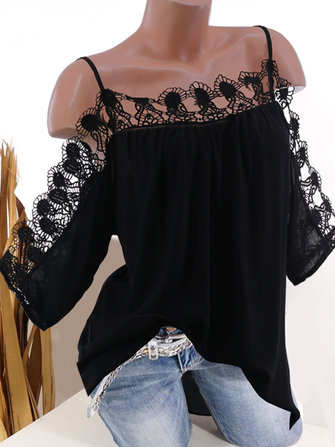 blusas de tirantes con encaje