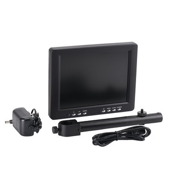HAYEAR 8" inch Screen LCD Color Monitor HDMI VGA BNC AV Display Color Screen 25mm or 32mm Metal Arm for Industrial Camera
