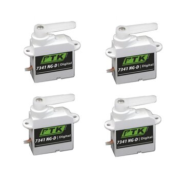 4 PCS PTK 4.3g Digital Servo 7341 NG-D Nylon Gear For EPP E3P Airplane Indoors Mini RC Drone Aircraft Helicopter