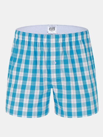 mens cotton plaid shorts