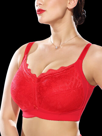 Plus Size Full Cup Coverage No Rims Minimizer Bra
