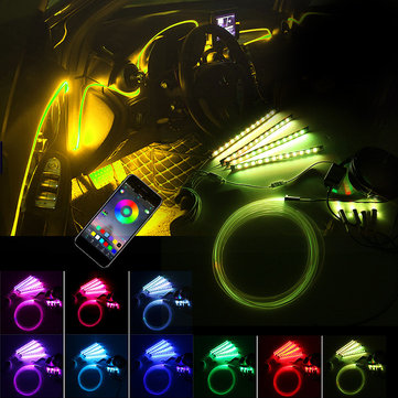 RGB LED Interior Neon Strip Phone APP Bluetooth Control USB Atmosphere Light US