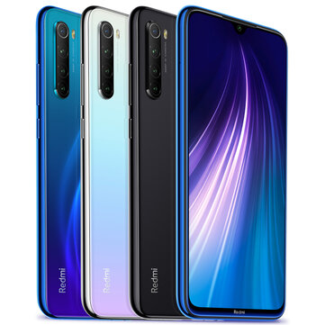 Xiaomi Redmi Note 8 6.3インチ48MPクワッドリアカメラ4GB 64GB 4000mAh Snapdragon 665 Octa core 4Gスマートフォン