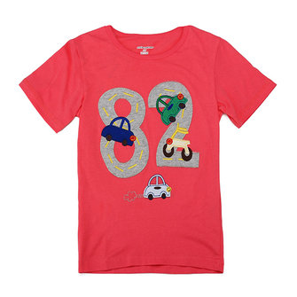 2015 neue kleine maven schöne anzahl baby kinder junge baumwolle kurzarm t-shirt top